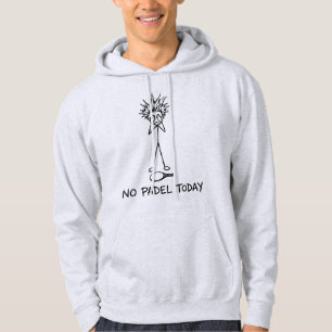 Ingen Padel Idag Rolig Sorglig Klistrig Figur Guy Hoodie