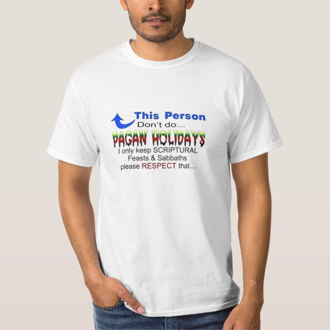 Ingen Paganhelgdagar Tee (Framsida)