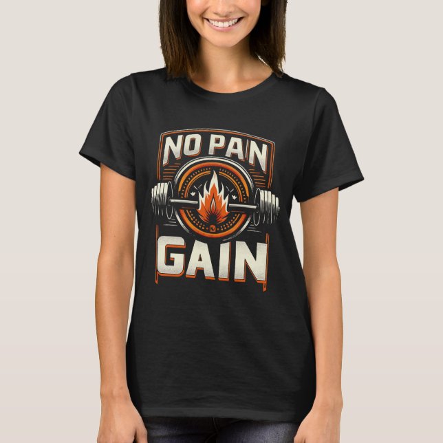 Ingen Pain GYM T Shirt (Framsida)