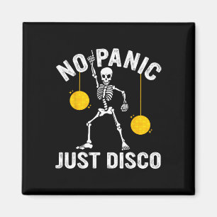 Ingen Panic Just Disco Funny Skeleton Dancing Goth Magnet