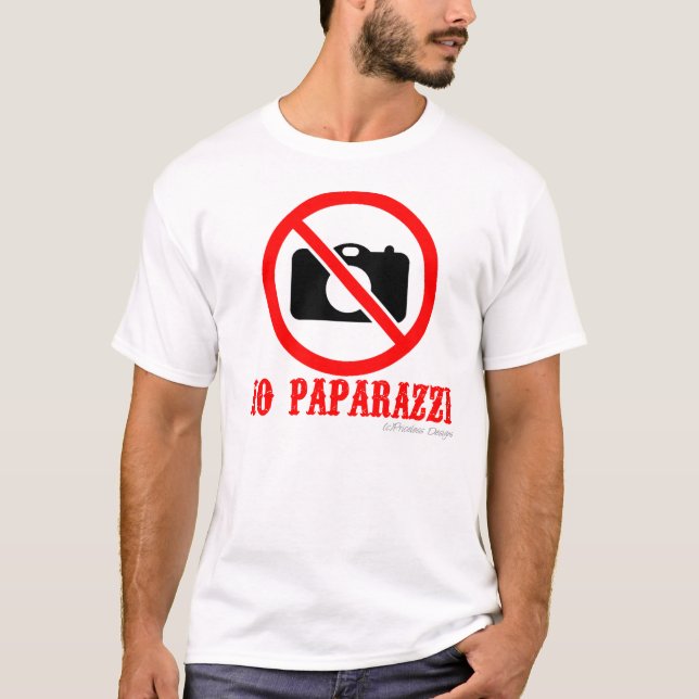 Ingen Paparazziskjorta Tee Shirt (Framsida)