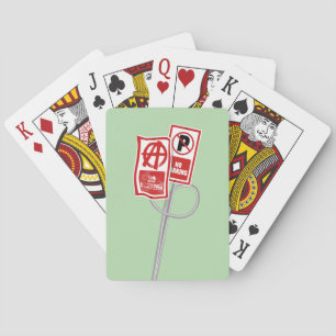 Ingen parkering anarchy skylt casinokort