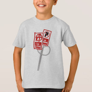 Ingen parkering anarchy skylt t shirt