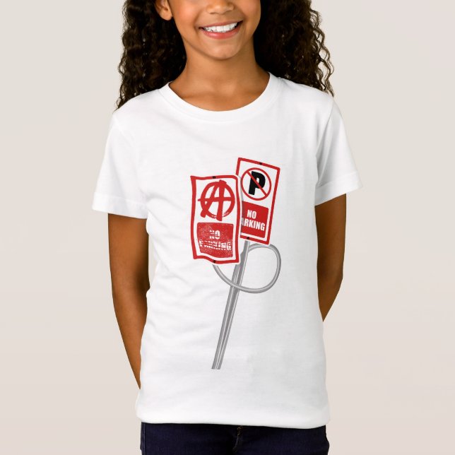 Ingen parkering anarki skylt t shirt (Framsida)