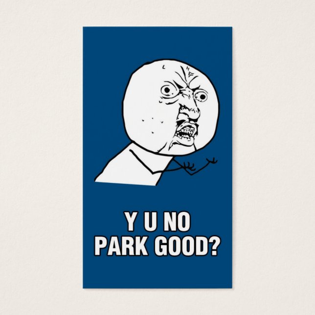 INGEN PARKS BRA? VISITKORT (Framsidan)
