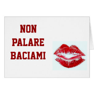 INGEN PARLARE BACIAMI-DON PRATAR INTE MIG I ITALIE HÄLSNINGSKORT