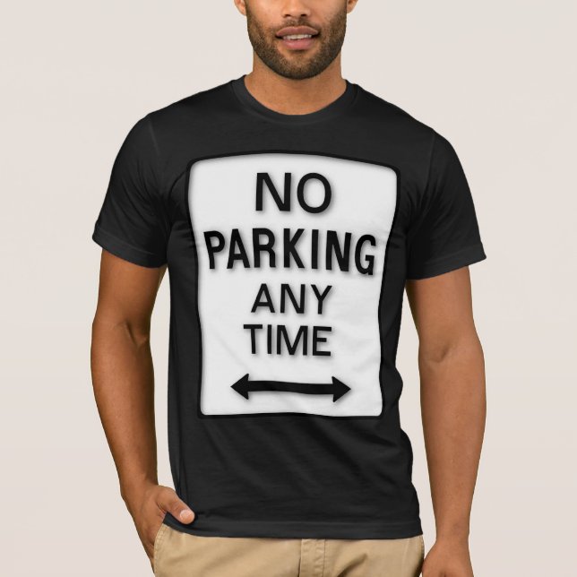 Ingen parsning någon gång t shirt (Framsida)