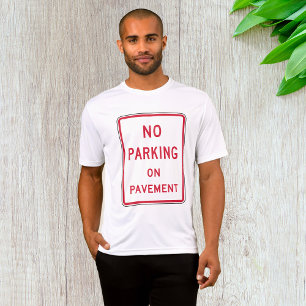 Ingen parsning på varningsskylt för tromriktningst t shirt