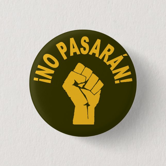Ingen Pasaran - De får inte klara protester Knapp (Framsida)