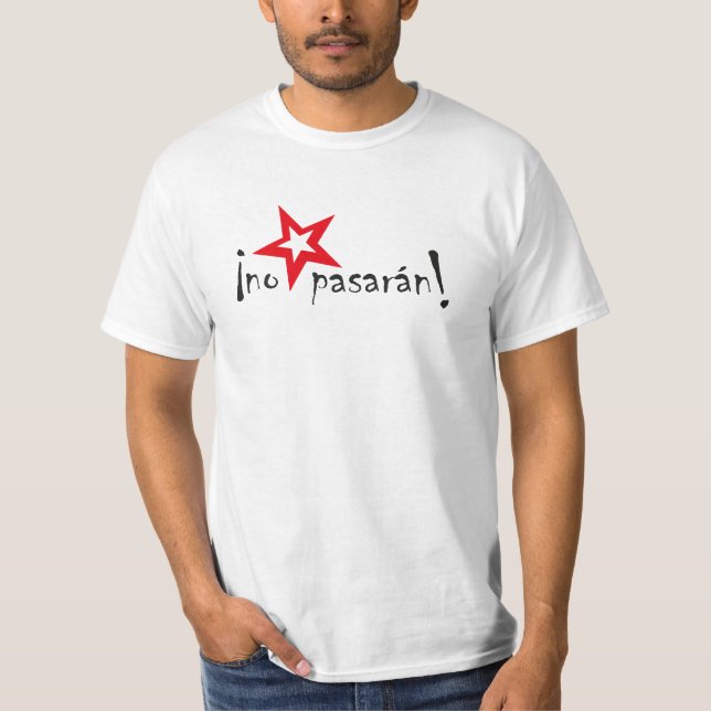 Ingen pasaran t shirt (Framsida)