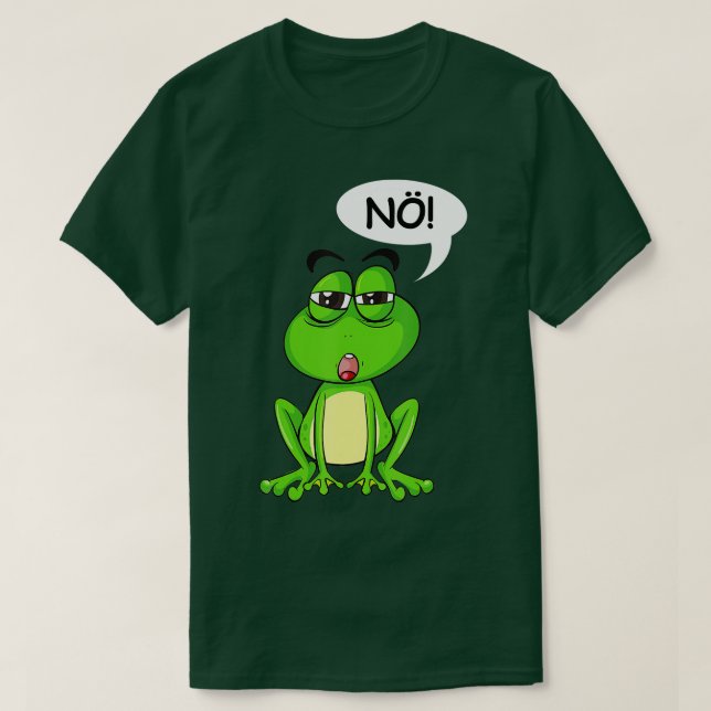 Ingen Påstående, ingen Sager Frog T Shirt (Design framsida)
