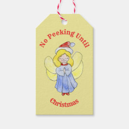 Ingen pektyr förrän julafton Fårgåva T Presentetikett