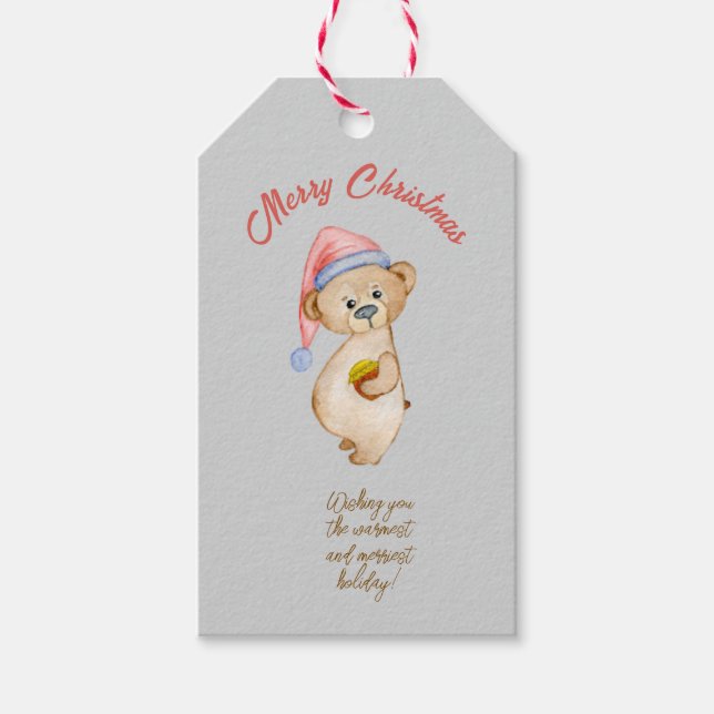 Ingen pektyr förrän julafton Fårgåva T Presentetikett (Framsidan)