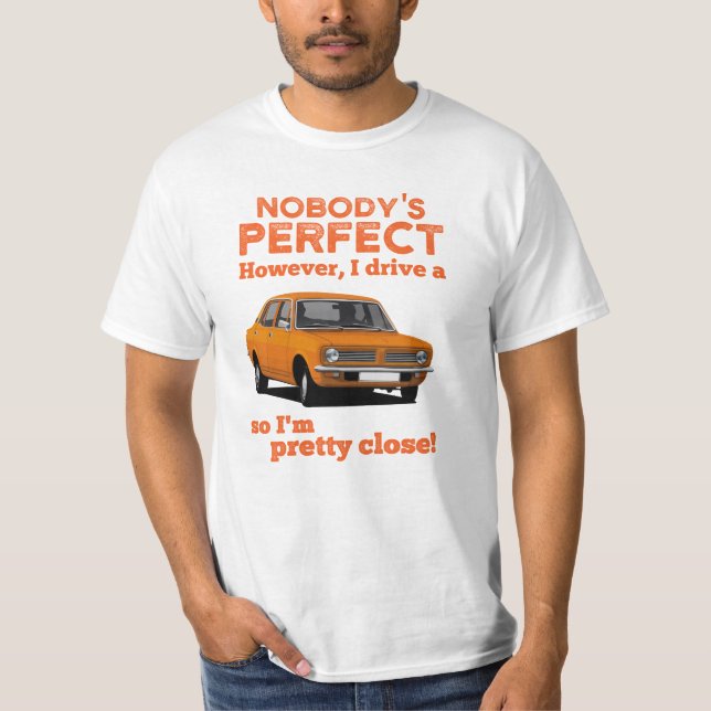 Ingen perfekt med Morris Marina Toppen T Shirt (Framsida)