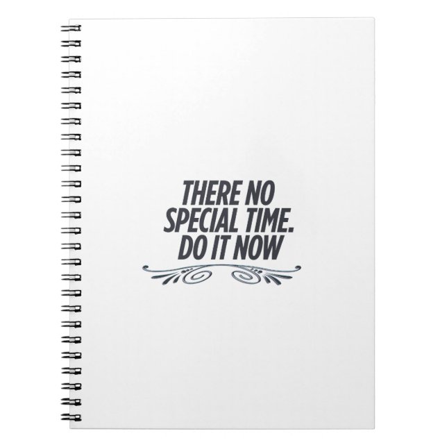 Ingen Perfekt - Motivering Typography Quote De Anteckningsbok (Framsidan)