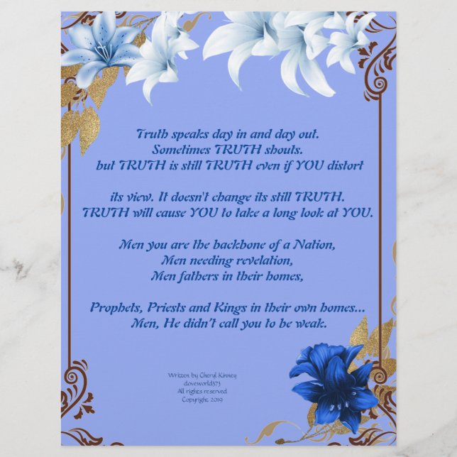 Ingen Personlig för gloriska skrivningar är Papper (Framsida)