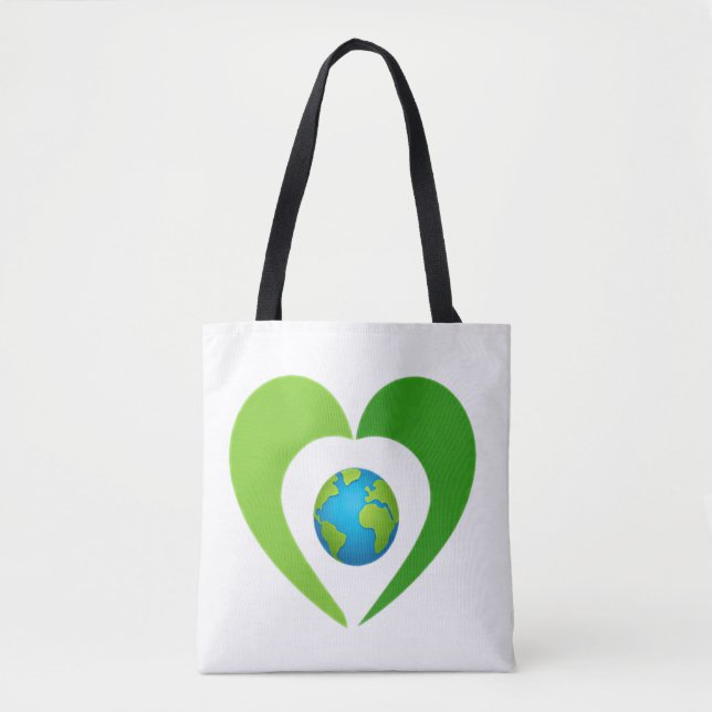 Ingen Planet B Canvas Bag Go Green Earth Day Tote Tygkasse (Framsida)