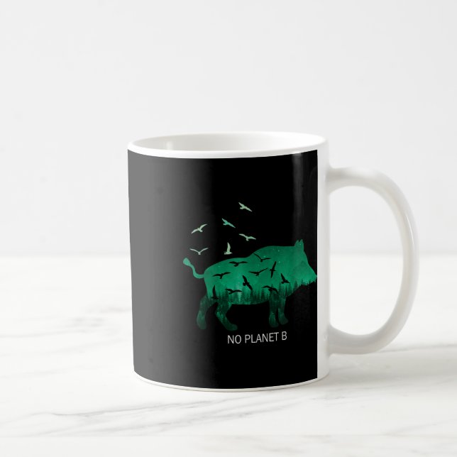 Ingen planet B Earth Environmental Protection Clim Kaffemugg (Höger)