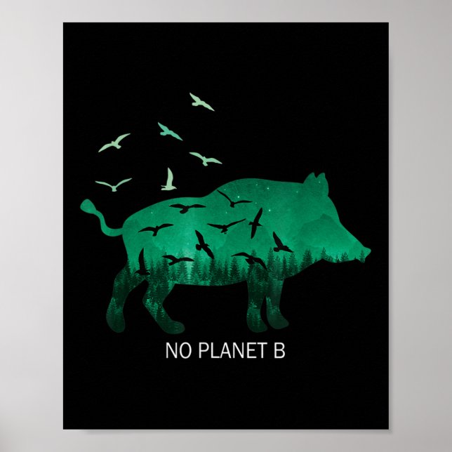 Ingen planet B Earth Environmental Protection Clim Poster (Framsidan)