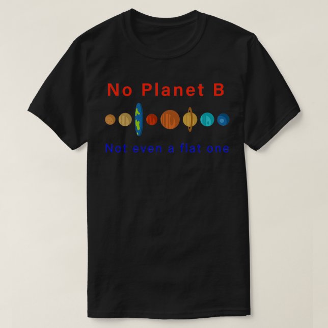 Ingen planet B, inte ens en plan T Shirt (Design framsida)