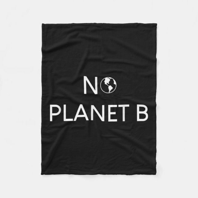 Ingen Planet B Miljöskydd _1  Fleecefilt (Framsidan)