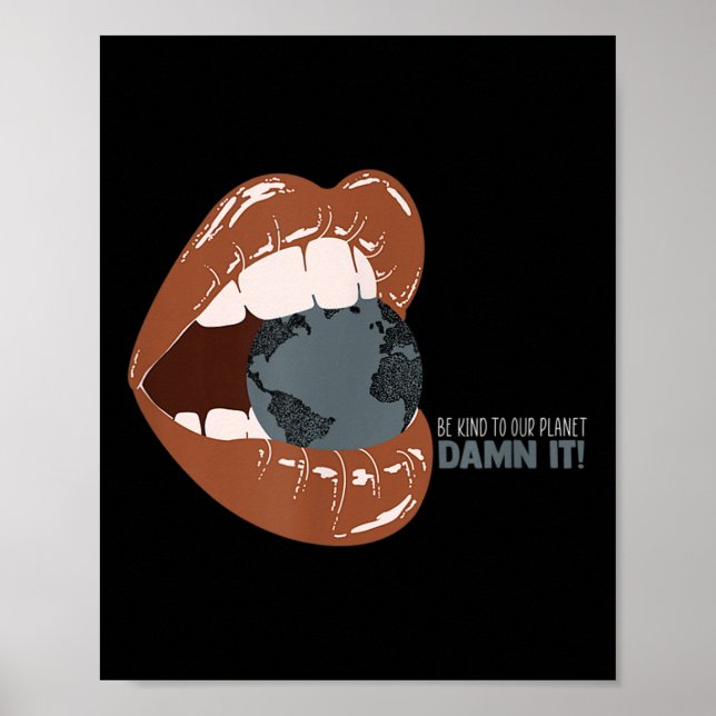 Ingen planet B ska vara Child Environmental Protec Poster (Framsidan)