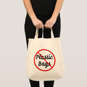 Ingen plastisk väska, jorden Red och Black Tygkasse