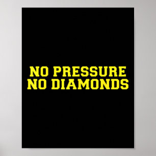 Ingen Press Inga Diamanter Idrottare Gym Motivatio Poster