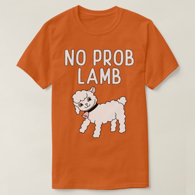Ingen Prob Lamb Lubb Lubb-lampa T Shirt (Design framsida)