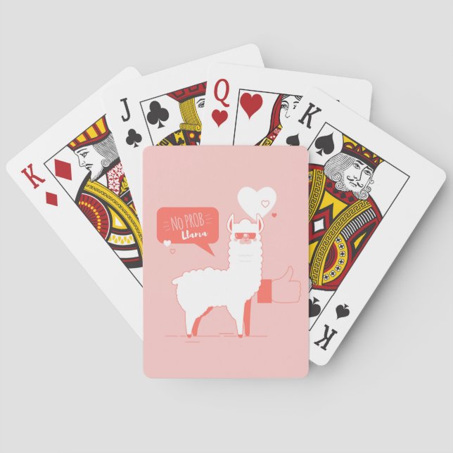 Ingen Prob Llama Casinokort (Baksidan)