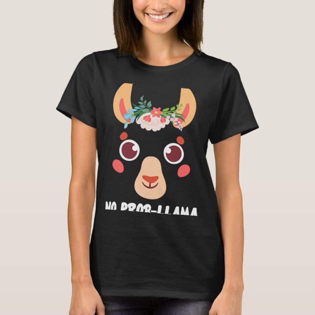 Ingen Prob Llama Gift Alpaca T Shirt (Framsida)