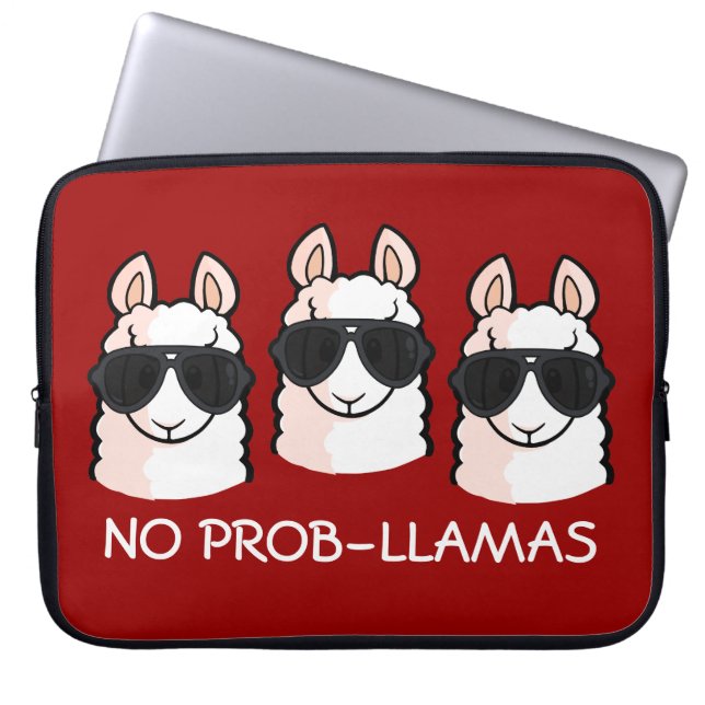 Ingen Prob-Llama Laptop Fodral (Framsidan)