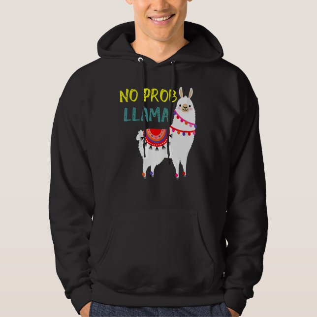 Ingen Prob Llama Llama Alpaca Hoodie (Framsida)