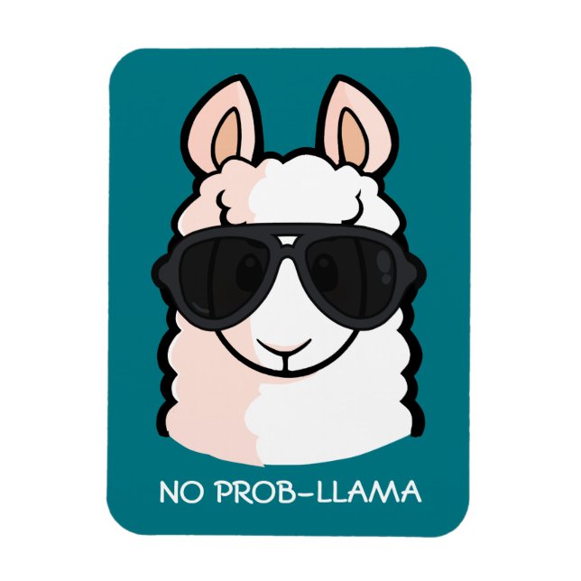 Ingen Prob-Llama Magnet (Vertikal)