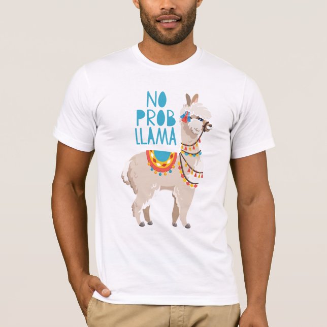 Ingen Prob Llama T Shirt (Framsida)