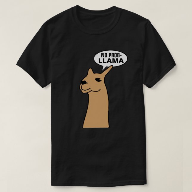 Ingen Prob Llama T-shirt (Design framsida)