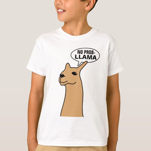 Ingen Prob Llama Tee Shirt (Framsida)
