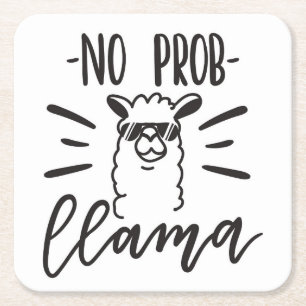 Ingen Prob Llamadesign Underlägg Papper Kvadrat