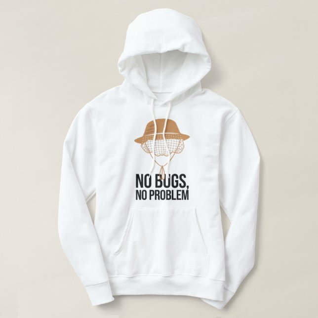 Ingen problemkampanjdesign för Kryp utan problem Hoodie (Design framsida)