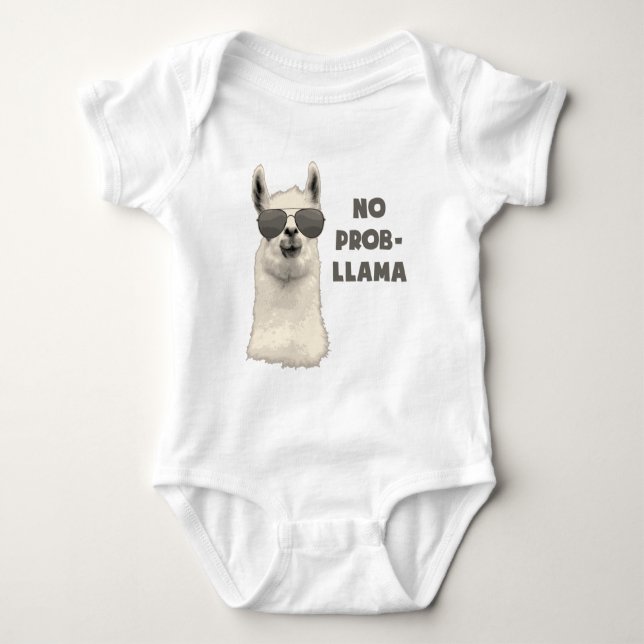 Ingen problemLlama T Shirt (Framsida)