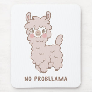 Ingen Probllama Kawaii Rosa Llama Musmatta