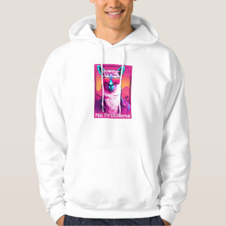 Ingen Probllama | Synthwave för Funky Hoodie