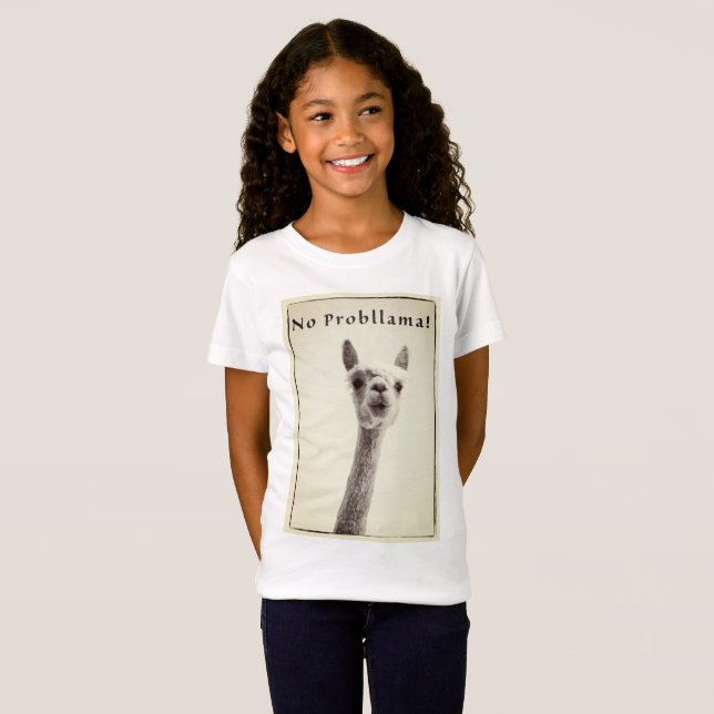 Ingen Probllama! T-shirt (Hel framsida)
