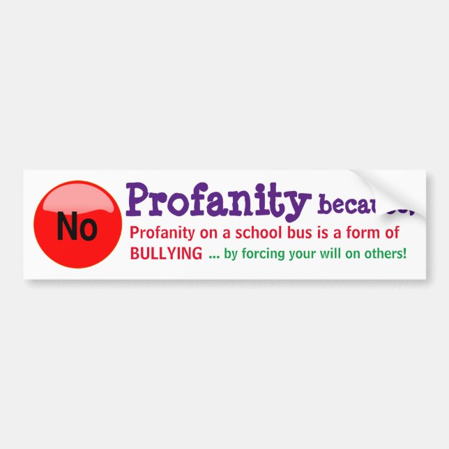 INGEN Profanity... - Signera/Sticker/magnet Bildekal (Framsidan)