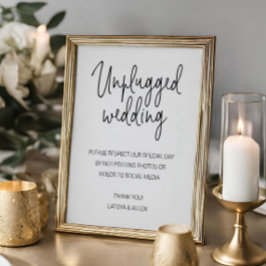 Ingen publicering på sociala medier - bröllop utan poster