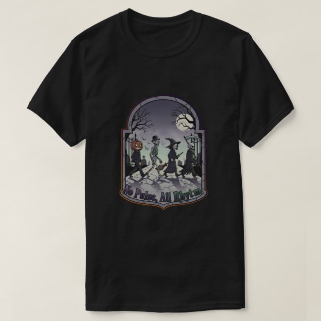 Ingen puls, bara rytm t shirt (Design framsida)