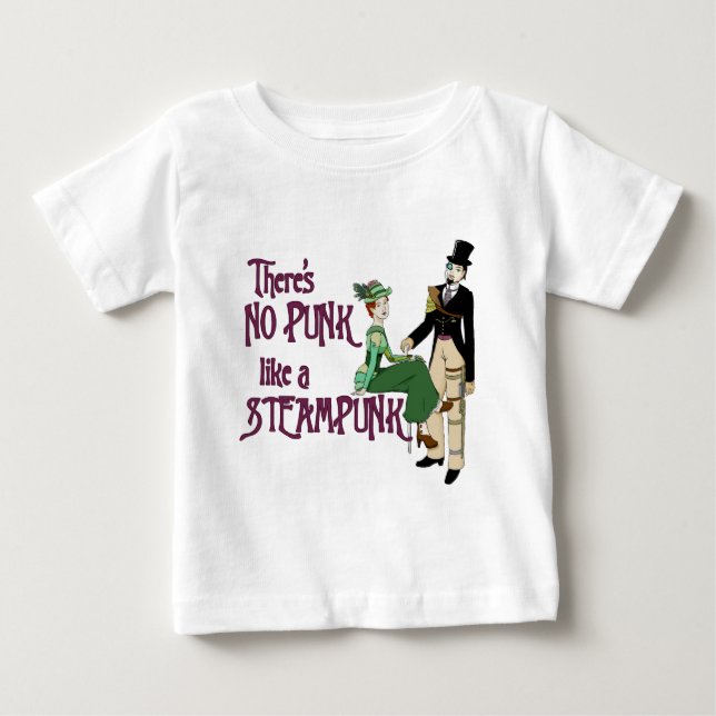 Ingen punk som en Steampunk Tröja (Framsida)