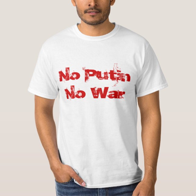 Ingen Putin inget krig Tee (Framsida)