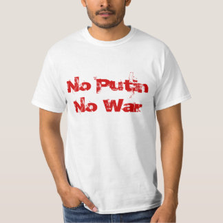 Ingen Putin inget krig Tee Shirt