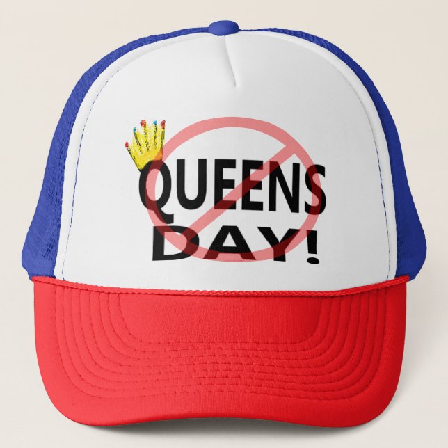Ingen Queens-dag! Keps (Framsida)